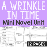 A WRINKLE IN TIME Novel Unit Study | Book Report Project |