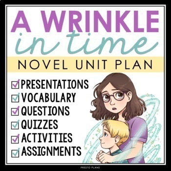 Preview of A Wrinkle in Time Unit Plan - Novel Study Reading Unit - Madeleine L'Engle