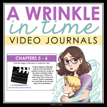 Preview of A Wrinkle in Time Writing Prompts - Video Clips and Journal Writing Topics