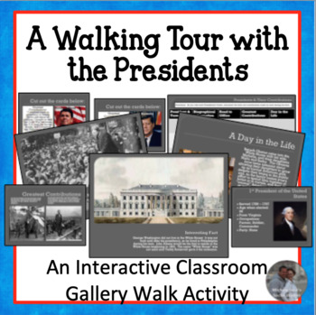 Preview of Ultimate Guide to the US Presidents | Presidents Walking Tour, Centers Activity