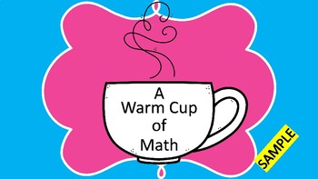 Preview of A Warm Cup Of Math Sample