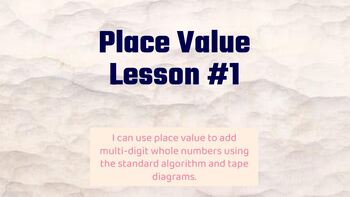 Preview of A Week of Place Value Addition and Subtraction Lessons!