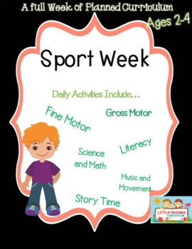Preschool Lesson Plan Ideas for Sports theme with Daily Preschool Activites
