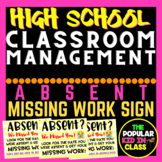 Absent Missing Work Sign