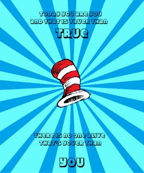 Preview of A Whole Day of Pre-K With Lesson Plans & Worksheets in Seuss Theme