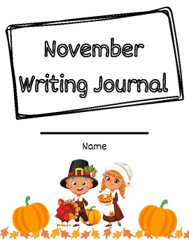 Preview of A Whole Month of Writing Prompts *November*