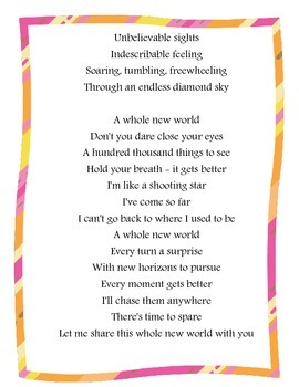 a whole new world lyrics printable