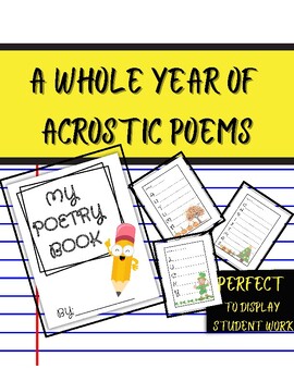 Preview of A Whole Year of Acrostic Poetry