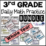 A Whole Year of Daily Math Review Bundle 3rd Grade