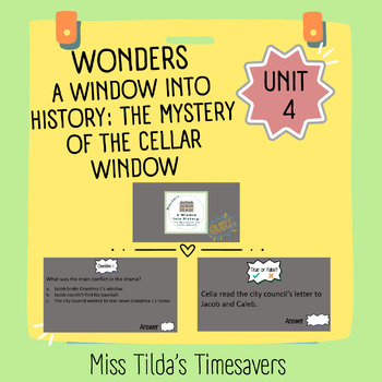 Preview of A Window into History: The Mystery of the Cellar Window Quiz - Grade 5 Wonders