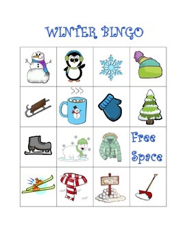 Winter BINGO by All Things Wonderful | TPT