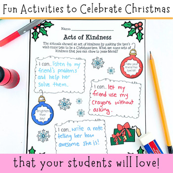 Kindness Read Aloud Activities: A Wish To Be A Christmas Tree