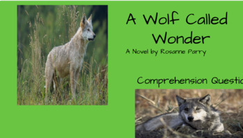 Preview of A Wolf Called Wander Reading Response Journal Questions (Digital)