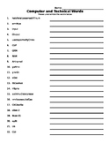 A Word Scramble for Computer Science Computer and Informat