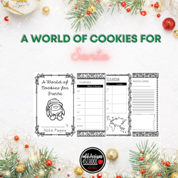 Preview of A World of Cookies for Santa Unit Booklet