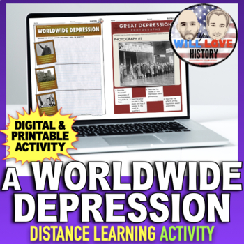 Preview of A Worldwide Depression | Digital Learning Activity
