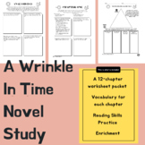 A Wrinkle In Time - Novel Study, Skill Practice, and Gifte