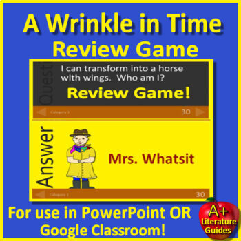 Preview of A Wrinkle in Time Game - Test Review Activity for PowerPoint or Google Slides