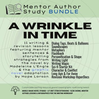 Preview of A Wrinkle in Time | Madeleine L'Engle | Hope Larson Mentor Author Study BUNDLE