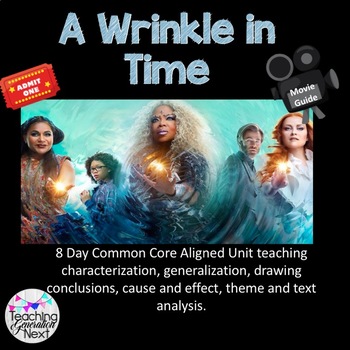 Preview of A Wrinkle in Time- Movie Guide- 8 Day unit to teach analysis and literary skills