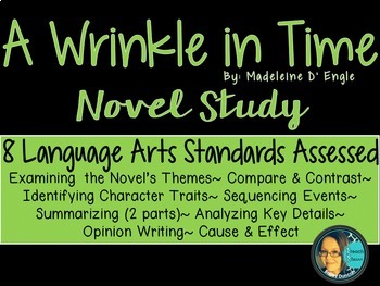 Preview of A Wrinkle in Time Novel Study - Reading Comprehension - Creative Writing