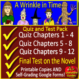 A Wrinkle in Time Chapter Quizzes and Test - Printable Cop