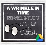 A Wrinkle in Time Novel Study Common Core Aligned: Digital