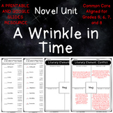A Wrinkle in Time Novel Study No-Prep Print & Digital Comm