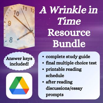 Preview of A Wrinkle in Time Novel Study Resource Bundle