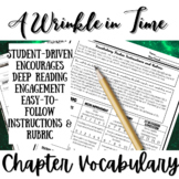 A Wrinkle in Time Novel Study Unit Activity: Vocabulary Packet