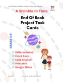 A Wrinkle in Time Project Task Cards - Printable & DISTANC