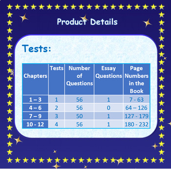 A Wrinkle in Time Reading Comprehension Tests for the Whole Novel