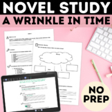 A Wrinkle in Time Novel Study Print & Digital Book Study +
