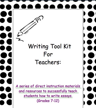 Preview of A Writing Tool Kit: Materials for Teachers and Students