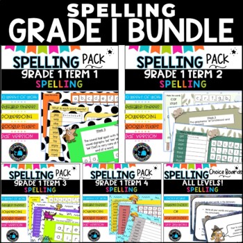 A YEAR OF SPELLING FOR GRADE 1 by Oceanview Resources | TpT