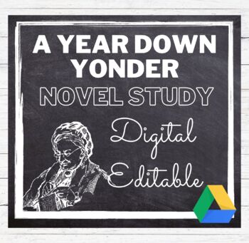 Preview of A Year Down Yonder Novel Study Common Core Aligned: Digital or Paper : Distance