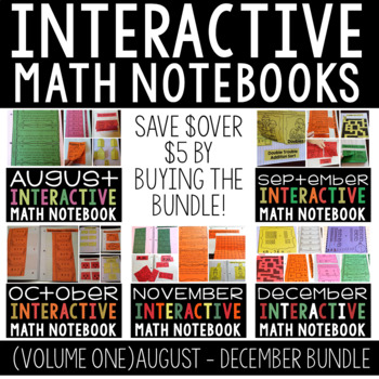A Year Full of Interactive Math Notebooks Vol 1 (August- December)