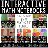 A  Year Full of Interactive Math Notebooks Vol 1 (August- 