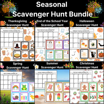 Preview of A Year-Round Scavenger Hunt Bundle!