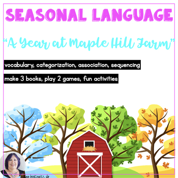 Preview of A Year at Maple Hill Farm Adapted Book Companion Seasonal Language Activities
