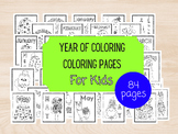 A Year of Coloring Pages Bundle