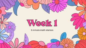 Preview of A Year of Daily Math Starters Engaging Problems