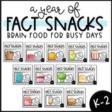 A Year of Fact Snacks - Fact of the Day (K-2) Bundle