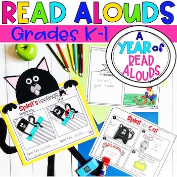Preview of A Year of Interactive Read Aloud - Reading Comprehension Bundle for K, 1st grade