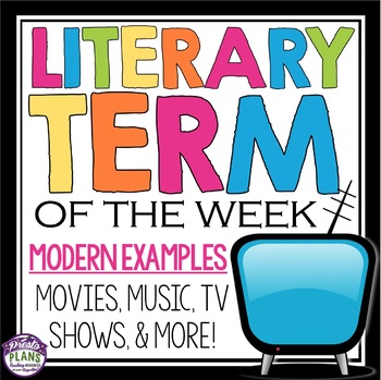 Preview of Literary Devices - Weekly Figurative Language, Story Elements, & Literary Terms