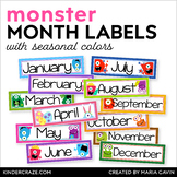 A Year of Monsters Calendar Headers