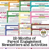 Preschool Parent Engagement Newsletters and Print Ready Ac