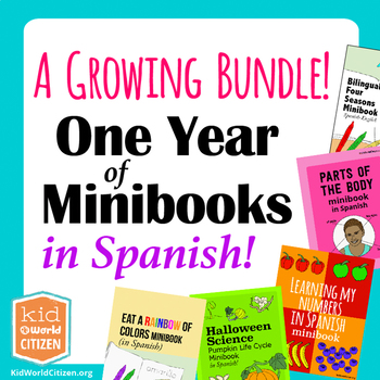 Preview of A Growing Bundle of Bilingual & Spanish Minibooks: Spanish Curriculum Supplement