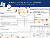 A Year of Spelling Words and Sentences: For Use with My Vi