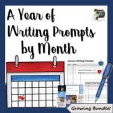 A Year of Writing Prompts by Month - Growing Bundle - Bell